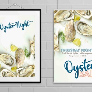 Oyster Bar Promotional Poster - downloadable
