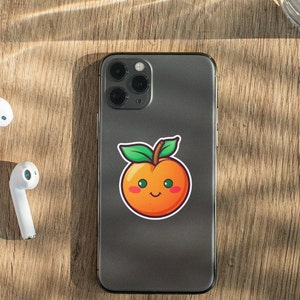 Peach sticker gift for kid birthday cute peach cute fruit sticker fun unique kid