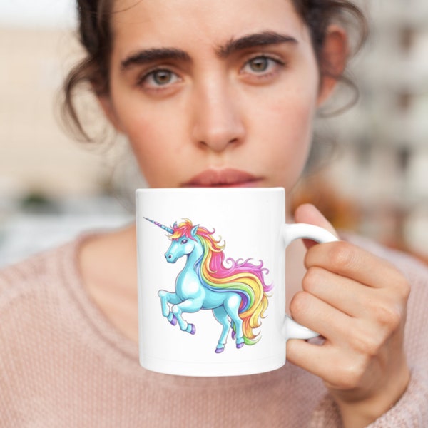 Unicorn mug beautiful mug gift for her funny unicorn mug birthday gift for wife party mug for girl fun unicorn mug bachelorette bride gift