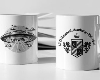 Alien mug ufo sci fi mug space mug gift for spouse gift for him birthday gift fathers day office gift for boss gift for coworker fun mug