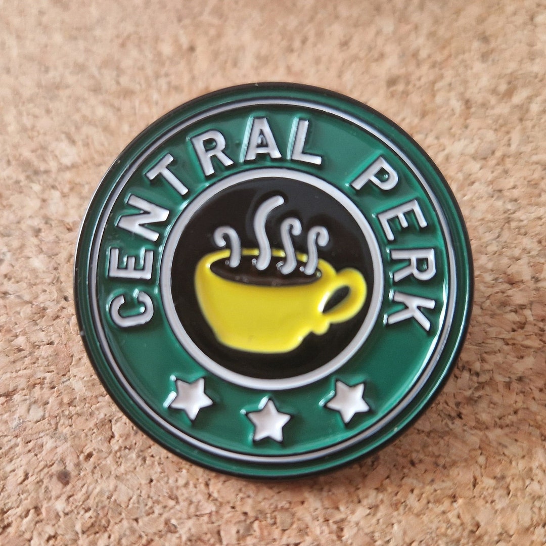 Badge Officiel Friends Central Perk - Alliage Métal émaillé, 20mm