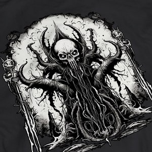 Baal T-Shirt/Baphomet Graphic T-Shirt/ Occult Dark tshirt/Halloween Goth Shirt/Beelzebub Cult TShirt/Satan TShirt/Demonic Ritual Shirt