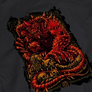 Demon Graphic T-Shirt/Satan T-Shirt/ Occult Dark tshirt/Gothic t-shirt/Unisex Short Sleeve