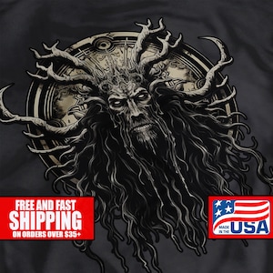 Cult leader T-Shirt/Baphomet Graphic T-Shirt/ Occult tshirt/Halloween Goth Shirt/Beelzebub Cult TShirt/Baphomet TShirt/Demonic Ritual Shirt
