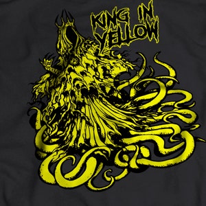 Hastur/Rey en camisa amarilla/señal amarilla/Camiseta HP Lovecraft/Camiseta Cthulhu/La llamada de Cthulhu/Camiseta Great Old One/Ropa unisex para adultos