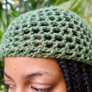 Mesh Crochet hat