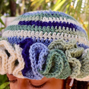 Crochet Ruffle Hat