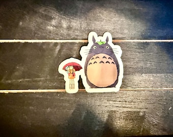 Studio Ghibli Stickers, totoro,, howl's moving castle, Mononoke, spirited away, totoro, Kiki, Castle in the Sky, Water Bottle Stickers