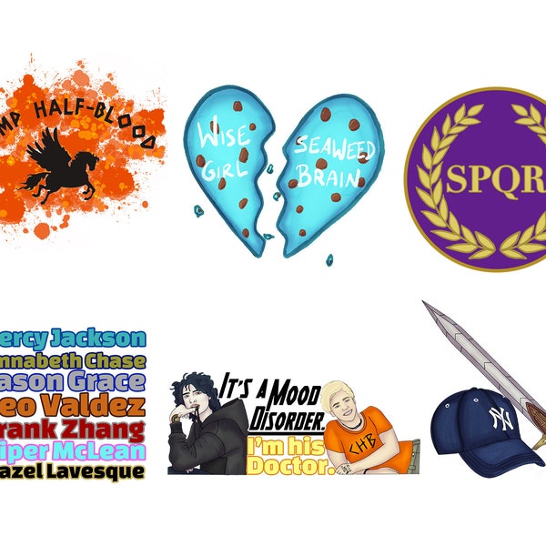 Percy Jackson Stickers Etsy