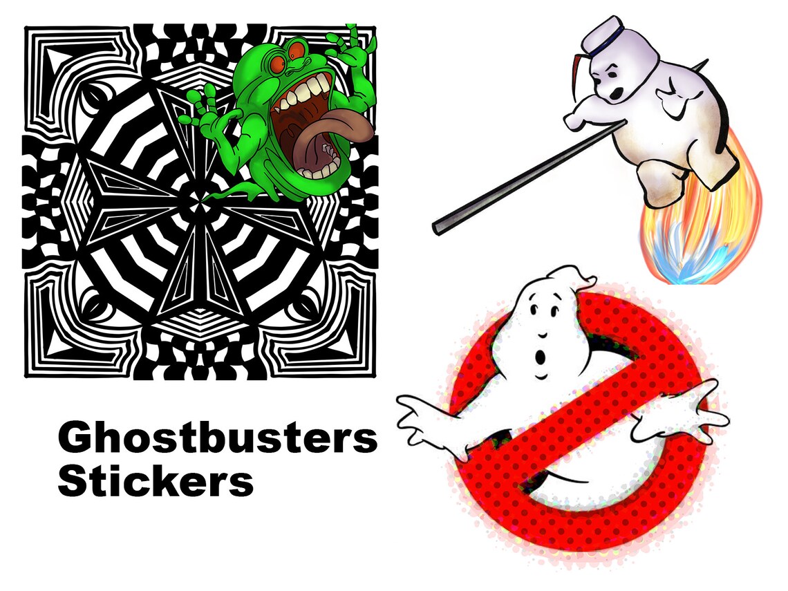 Ghostbusters Computer Sticker Ghostbusters Sticker Ghostbusters Art Ghostbusters Laptop - Etsy