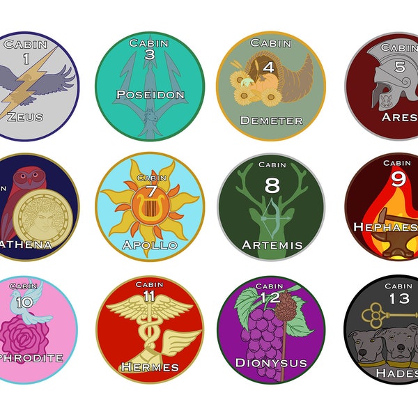 Percy Jackson Stickers, Heroes of Olympus, PJO, Olympians, HoO, Laptop Stickers, Water Bottle Stickers, Water resistant Sticker