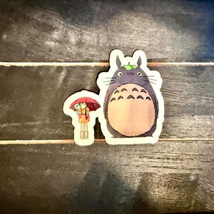 Studio Ghibli Stickers, totoro,, howl's moving castle, Mononoke, spirited away, totoro, Kiki, Castle in the Sky, Water Bottle Stickers Totoro