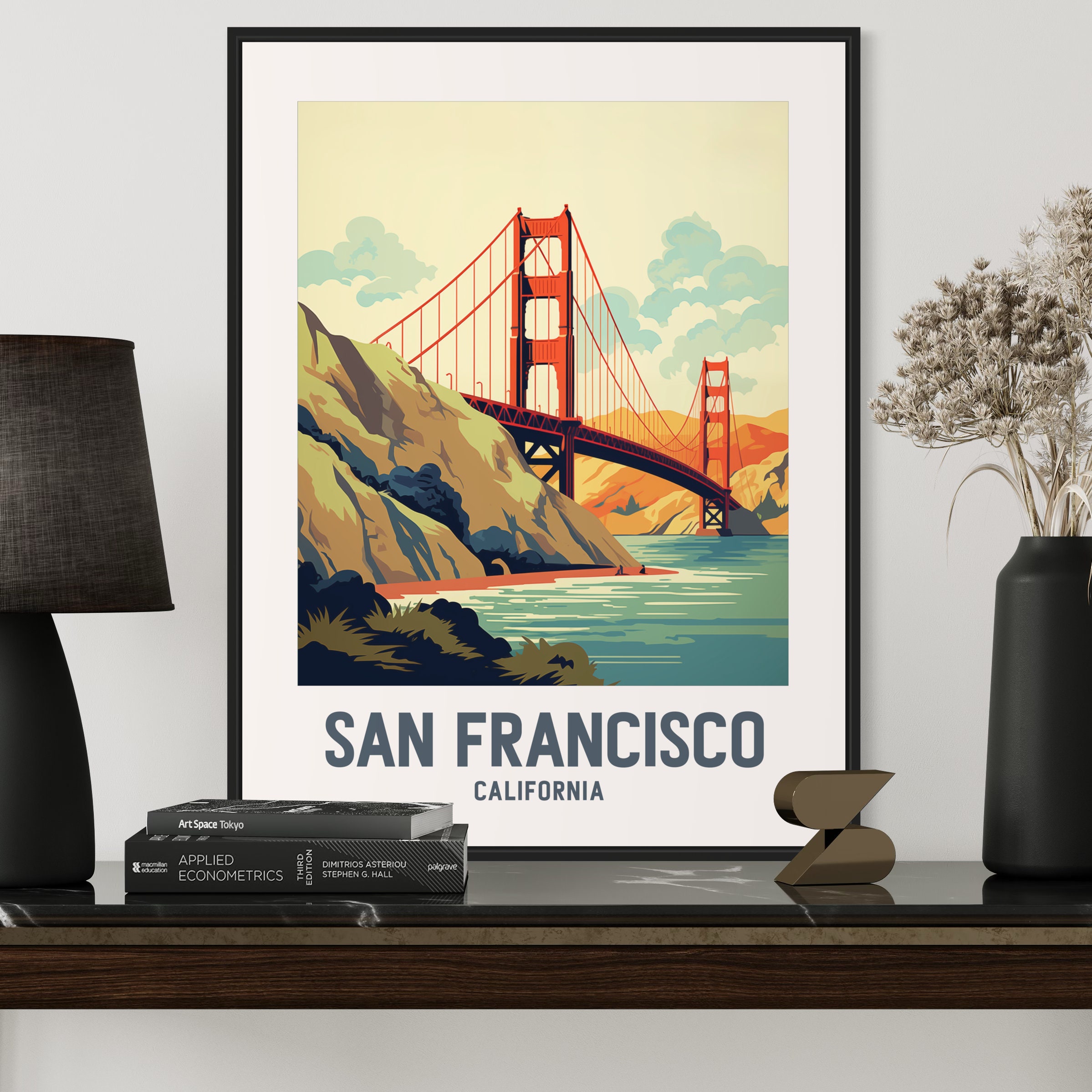 Golden Gate Bridge, San Francisco de Peter Schickert en poster, tableau