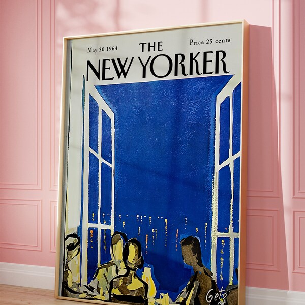 The New Yorker Magazine Cover “Art” by Arthur Getz | May 30 1964 | Magazine Cover Prints | Instant Download | Wall Art | Magazine Cover Art