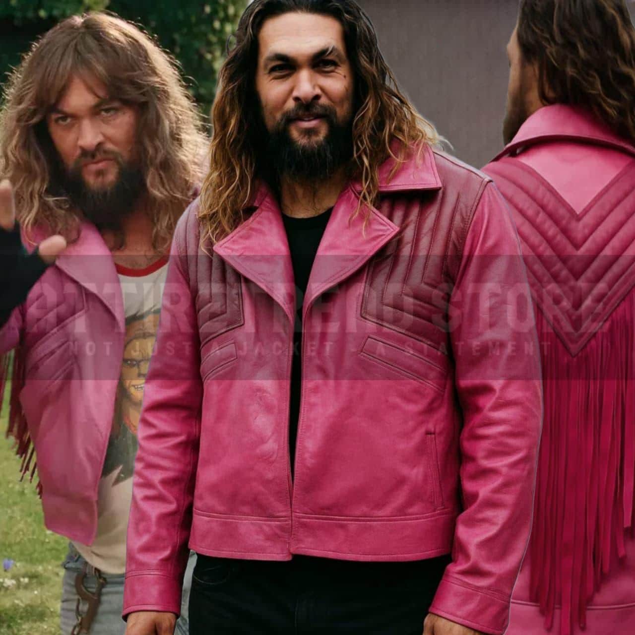 ジャケット・アウター 90s FRANCE-MADE Pink RAM Leather JKT Full-Zip Avirex Cropped Jacket