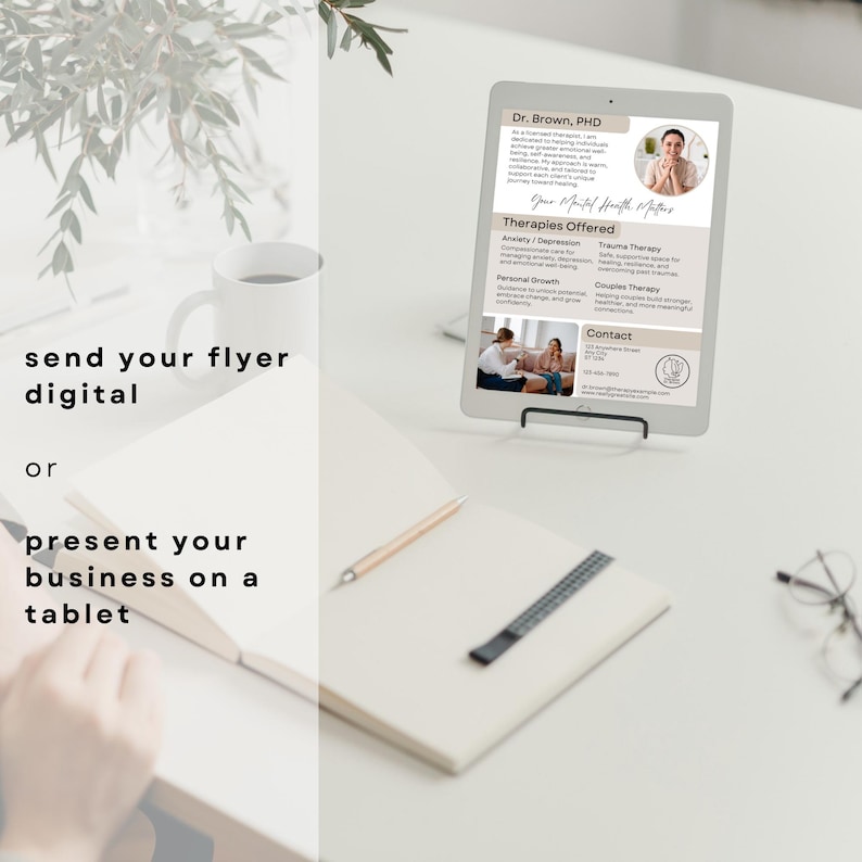 Life Coach Flyer Anpassbares Design Bearbeitbare Canva Vorlage Über mich Flyer für Coaches Professionelles Marketingmaterial Business Promotion Bild 7