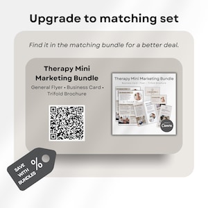 Mental Health Therapist Flyer Editable Canva Template Instant Access Business Marketing Material for Counselor Customizable Psychology Flyer image 4