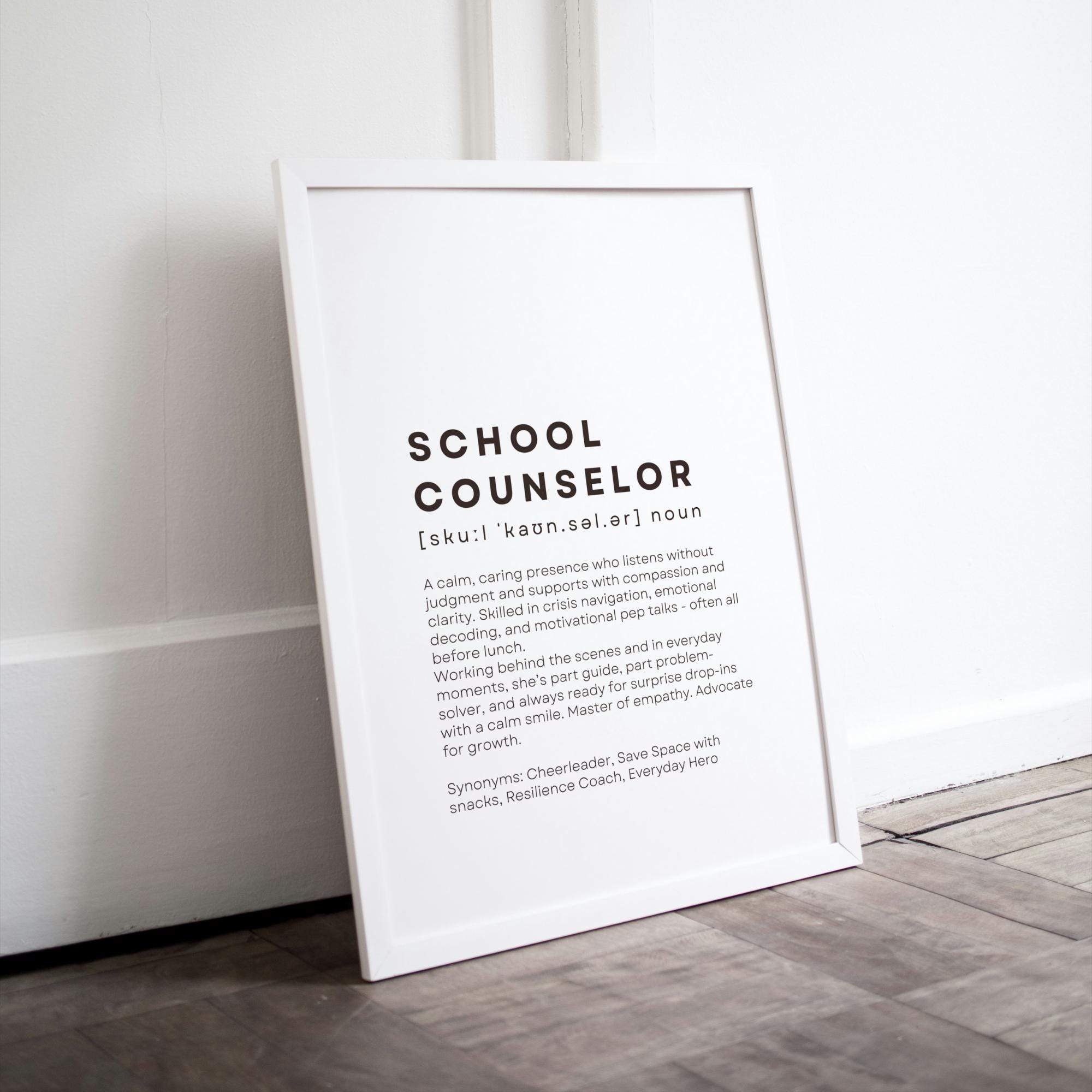 School Counselor Appreciation Poster Printable Wall Art for Counselors ...