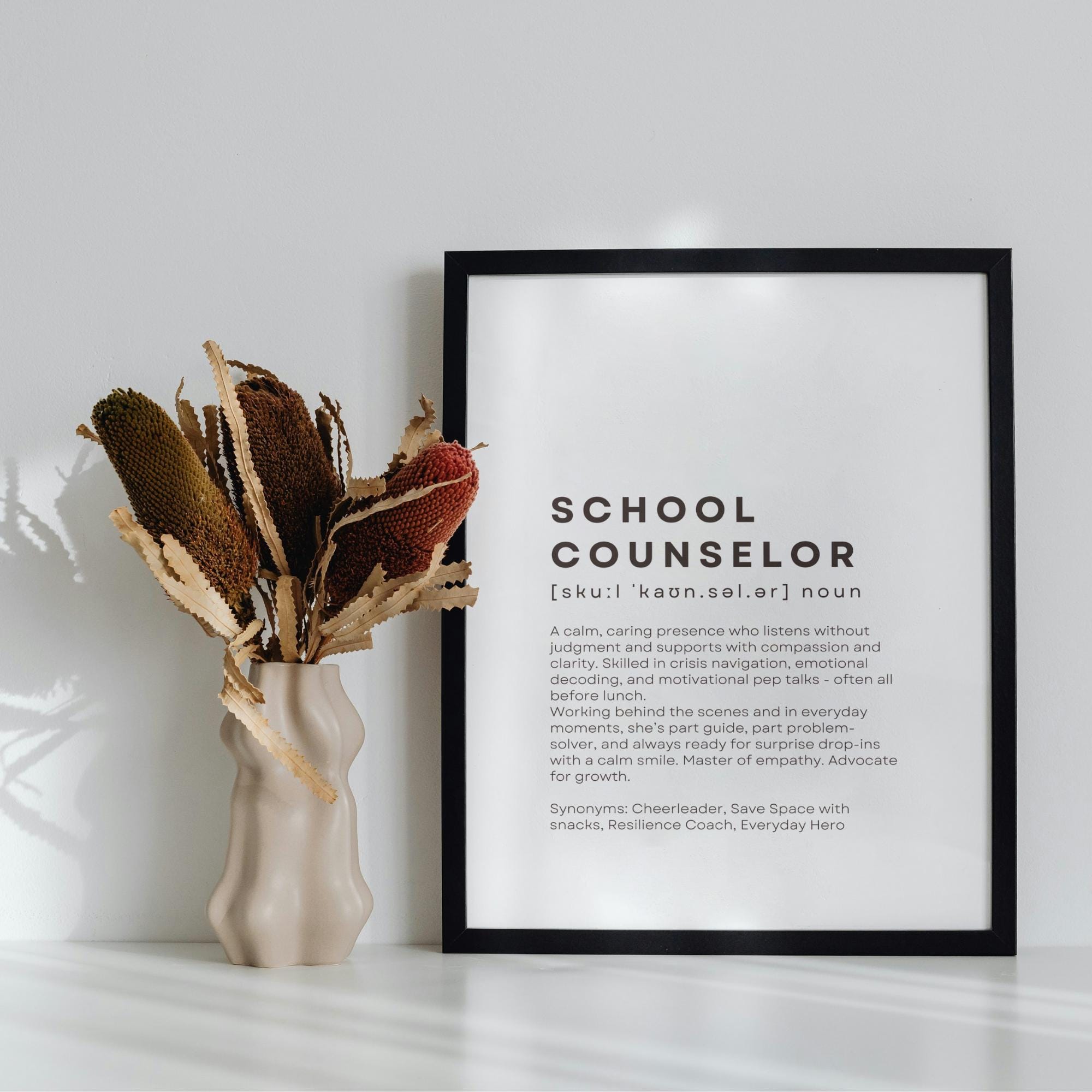 School Counselor Appreciation Poster Printable Wall Art for Counselors ...