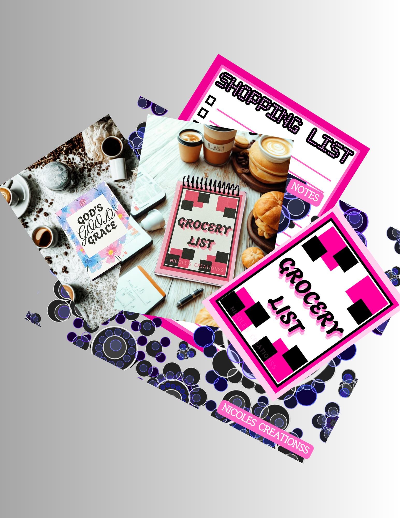 Shopping Note Sample Printable Grocery List, Shopping Notes, (digital File) - Etsy Australia