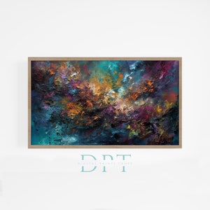 Samsung Frame TV Abstract Art, Jewel Toned Modern Background, Samsung Art TV, Abstract Art, Modern Art 4K, Abstract TV Art