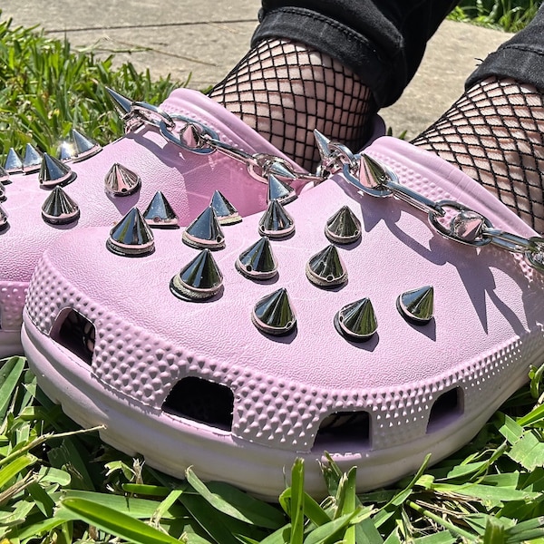 Metal Spike Croc Jibbitz Etsy