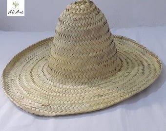 Sombreros de paja marroquíes, sombrero de jardín de hoja de palma, cesta de mimbre, sombrero de verano, sombrero de sol marroquí tejido a mano, cesta de paja, sombrero de playa, sombrero de verano