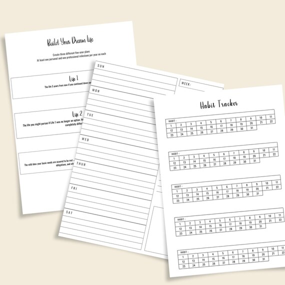 2025 Undated Planner for Black Women| 6 month weekly black girl planner| undated weekly planner| magazine style| discbound planner| notebook