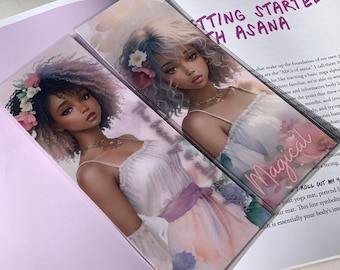 Black girl bookmarks| reading| books| black girl magic| bookmarks for women| African American bookmark bundle| gifts for her| gift|