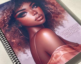 2025 Undated Planner for Black Women| 6 month weekly black girl planner| undated weekly planner| magazine style| discbound planner| notebook