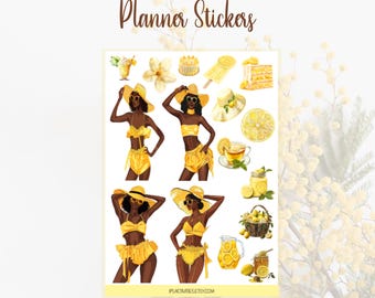 Black Girl Planner Stickers| Stickers for Black Women| African American Planner Stickers| Stickers for Journals, Notebooks, and Planners