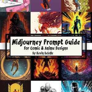 Midjourney V5.1 Prompt Guide For Designing Professional Comicbook /Anime Characters, Over 300 different images free to use commercially.