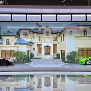 Mansion Motor Court Estate Theme LED Display Diorama