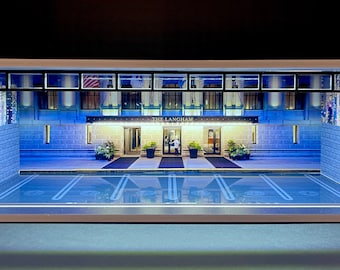 Hotel Theme LED Display Diorama Garage