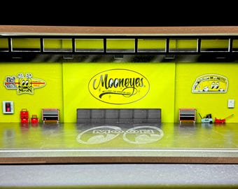 Moon Eyes (version 2) Garage Theme LED Display Diorama - Etsy