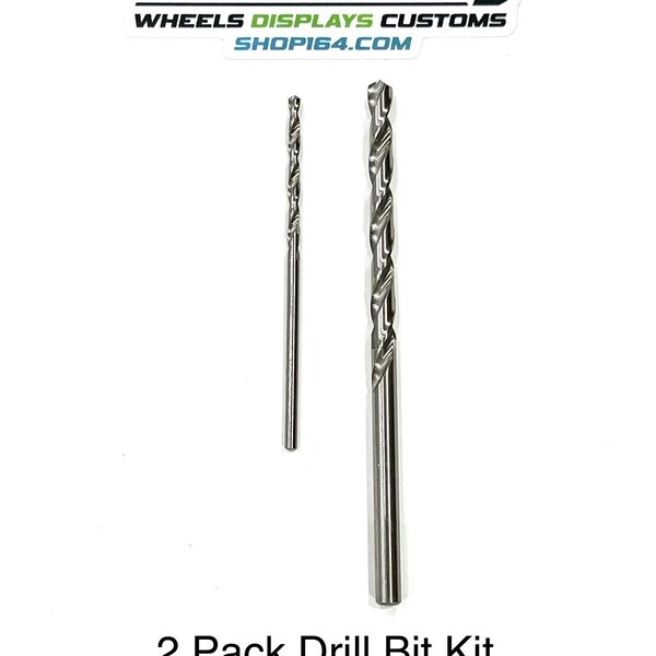 2 Pack (1) #2-56 Pilot Hole & (1) 9/64 Rivet Head Drill Bits