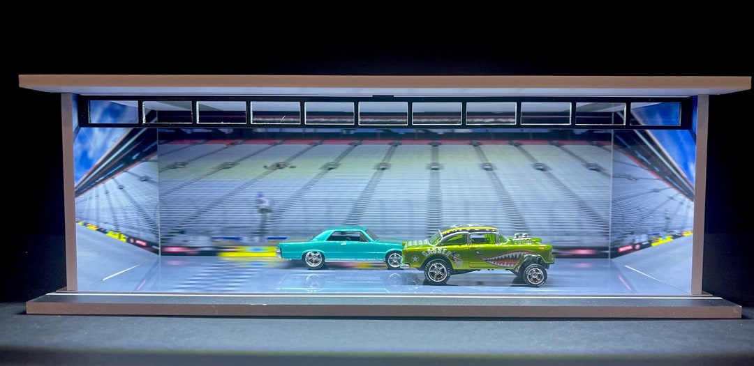 Drag Racing Finish Display Speed Blur Drag Strip Theme LED Display Diorama - Etsy