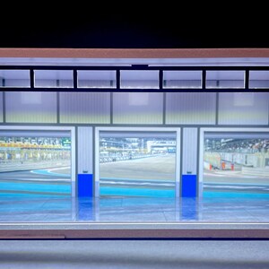 Interior Racetrack Theme LED Display Diorama