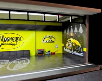 Moon Eyes (version 2) Garage Theme LED Display Diorama - Etsy