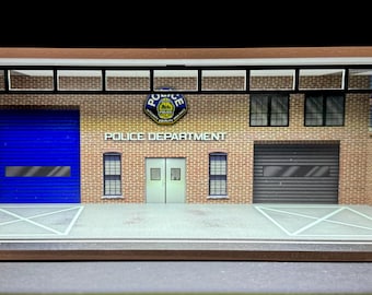 Police Department Theme LED Display Diorama