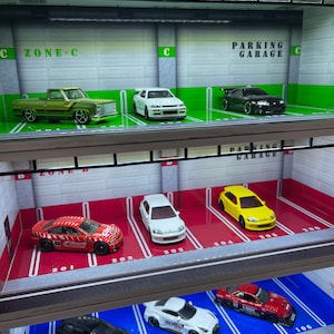 Stackable Parking Garage ALL 5 LEVELS Theme LED Display Diorama