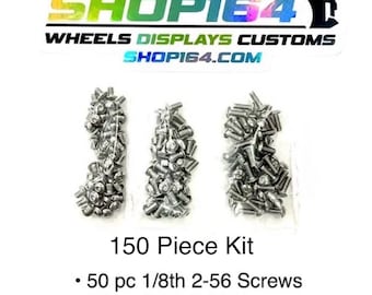 Paquete de 150 tornillos de varias longitudes #2-56