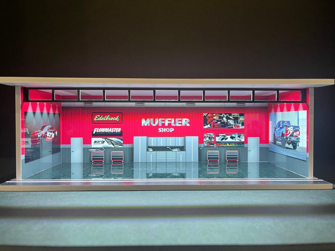 Muffler Shop Theme LED Display Diorama - Etsy