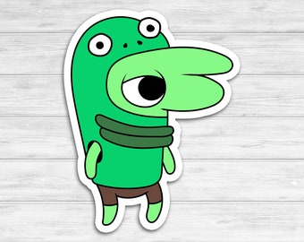 Glep Vinyl Sticker | Smiling Friends Sticker