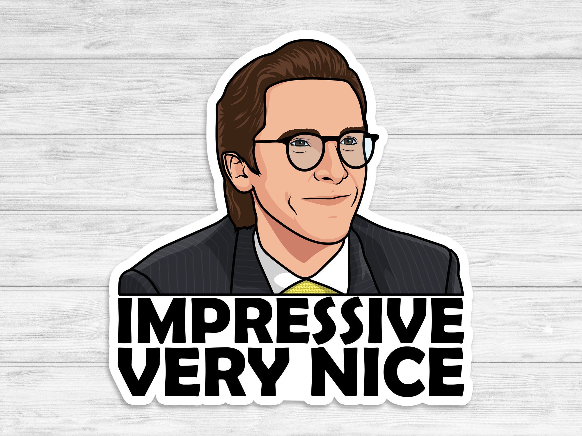American Psycho Patrick Bateman - Impressive, Very Nice Vinyl Sticker