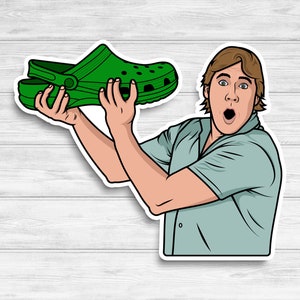 Crikey! Waterproof Vinyl Sticker Croc Lover Decal