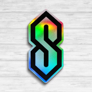Cool S Holographic Vinyl Sticker | Super S | Universal S | Middle School S | Graffiti S Sticker