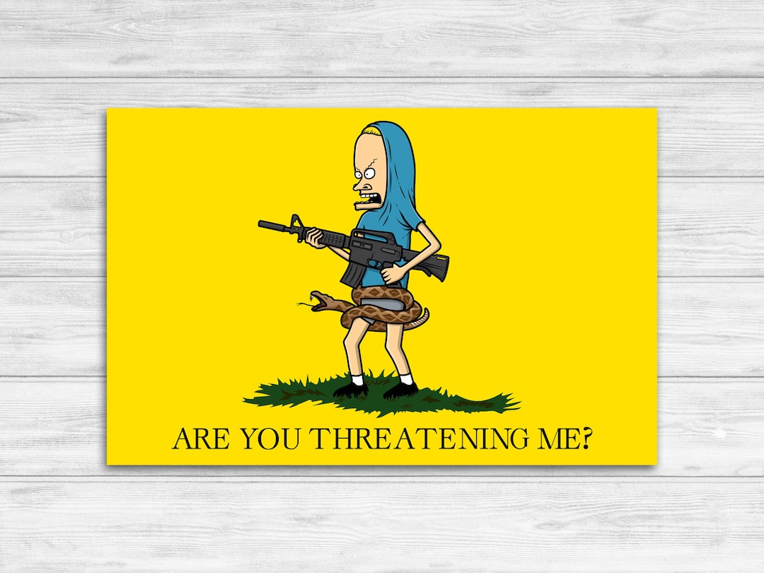 Beavis Gadsden Flag Vinyl Sticker Gift Idea - Etsy