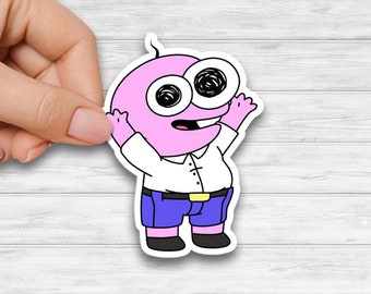 Pim Vinyl Sticker | Smiling Friends Sticker