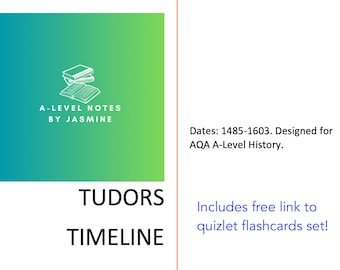 AQA A Level History Notes, Tudors - Elizabeth I | Summarised, Colour ...